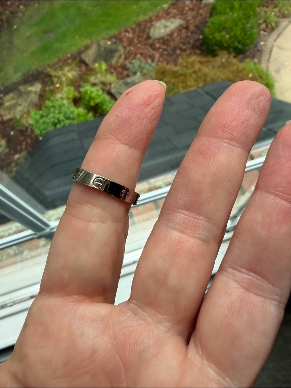 Authentic Cartier LOVE Ring White Gold Size 57 With ring Box and outer box - Picture 8 of 15